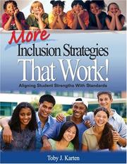 Cover of: More Inclusion Strategies That Work! by Toby J. Karten