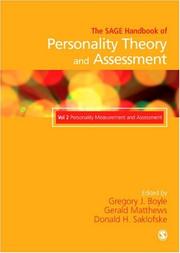 Cover of: Personality Measurement and Assessment: Volume Two