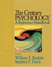Cover of: 21st Century Psychology: A Reference Handbook (SAGE 21st Century Reference)