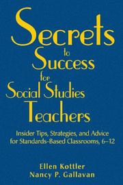 Cover of: Secrets to Success for Social Studies Teachers by Ellen I. Kottler, Nancy P. Gallavan