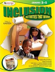 Cover of: Inclusion Activities That Work! Grades 3-5 by Toby J. Karten