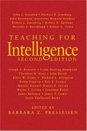 Cover of: Teaching for Intelligence