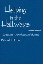 Cover of: Helping in the Hallways | Richard J. Hazler