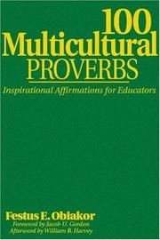 Cover of: 100 Multicultural Proverbs: Inspirational Affirmations for Educators