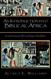 Cover of: An Introduction into Biblical Africa