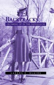 Cover of: Backtracks: Growing Up in the Depression