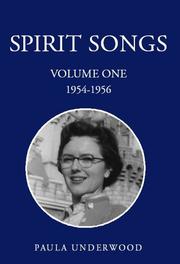 Cover of: Spirit Songs, 1954-1956 by Paula Underwood