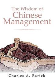 Cover of: Wisdom Of Chinese Management, The