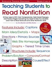 Cover of: Teaching Students to Read Nonfiction (Grades 4 and Up) by Alice Boynton, Wiley Blevins