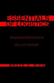 Cover of: Essentials of Logistics | Bruce G. Rich