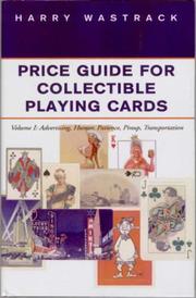 Cover of: Price Guide for Collectible Playing Cards by harry Wastrack