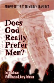 Front cover of Does God Really Prefer Men? by Leslie Johnson
