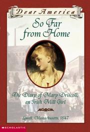 Cover of: So Far From Home (Dear America Series)