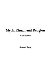 Cover of: Myth, Ritual, And Religion by Andrew Lang