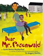 Dear Mr. Rosenwald by Carole Boston Weatherford