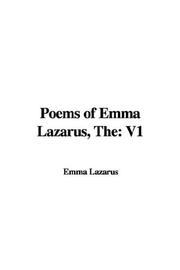 Cover of: The Poems Of Emma Lazarus by Emma Lazarus, Emma Lazarus