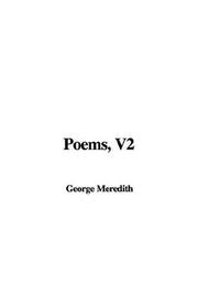 Cover of: Poems by George Meredith