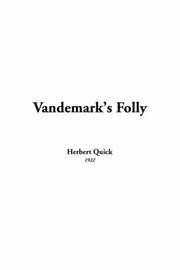 Cover of: Vandemark's Folly by Herbert Quick