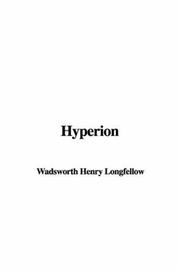 Cover of: Hyperion by Henry Wadsworth Longfellow