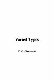Cover of: Varied Types by Gilbert Keith Chesterton