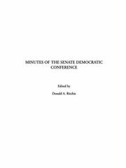 Cover of: Minutes of the Senate Democratic Conference
