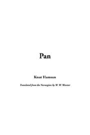 Cover of: Pan by Knut Hamsun