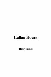 Cover of: Italian Hours by Henry James