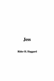 Cover of: Jess by H. Rider Haggard