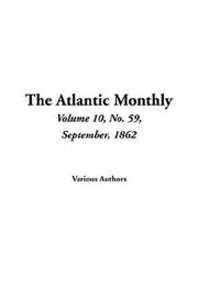 Cover of: The Atlantic Monthly by Various, Various