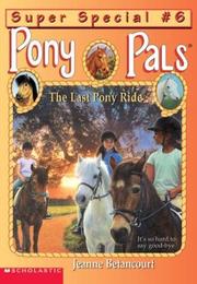 Cover of: The Last Pony Ride