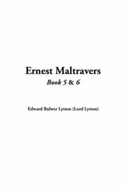 Cover of: Ernest Maltravers by Edward Bulwer Lytton, Baron Lytton