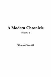 Cover of: A Modern Chronicle by Winston Churchill