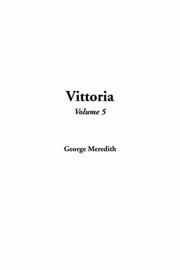 Cover of: Vittoria by George Meredith