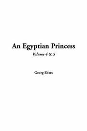 Cover of: An Egyptian Princess by Georg Ebers, Georg Ebers