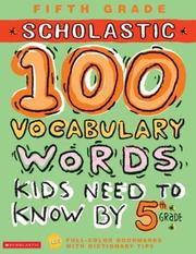 Cover of: 100 Vocabulary Words Kids Need to Know by 5th Grade (100 Words Math Workbook)