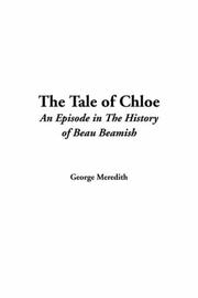 Cover of: The Tale Of Chloe by George Meredith