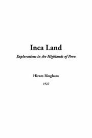 Cover of: Inca Land