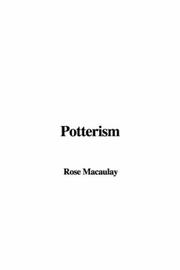 Cover of: Potterism | Thomas Babington Macaulay