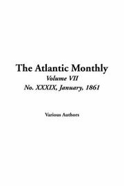 Cover of: The Atlantic Monthly by Various, Various