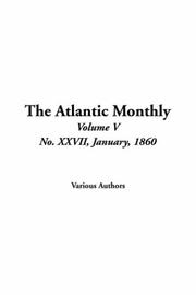Cover of: The Atlantic Monthly by Various