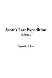 Cover of: Scott's Last Expedition by Robert Falcon Scott