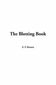 Cover of: The Blotting Book by E. F. Benson