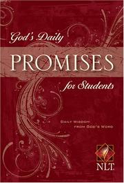Cover of: God's Daily Promises for Students: Daily Wisdom from God's Word (God's Daily Promises)