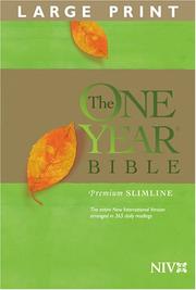 Cover of: The One Year Bible Premium Slimline LP NIV | Tyndale