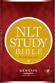 Cover of: NLT Study Bible Genesis sampler (NLT Study Bible)