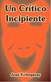 Cover of: Un Critico Incipiente