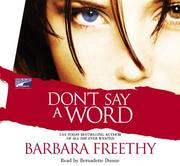 Cover of: Don't Say a Word [Cd] (Library Edition)