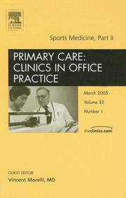 Cover of: Sports Medicine, Part II, An Issue of Primary Care: Clinics in Office Practice