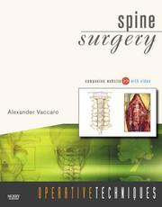 Cover of: Operative Techniques: Spine Surgery: Book, Website and DVD (Operative Techniques)