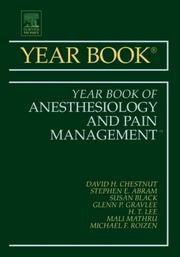 Cover of: Year Book of Anesthesiology and Pain Management | David H. Chestnut